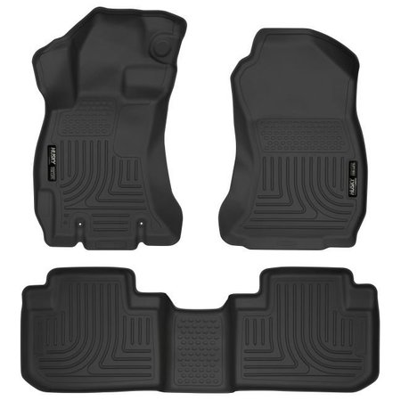 HUSKY LINER 14-17 FORESTER FRONT/2ND SEAT LINERS WEATHERBEATER BLACK 99881